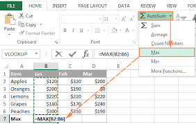how to autosum in excel