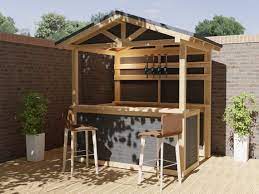 Home Bar Outdoor Pitched Roof 2mx1 5m