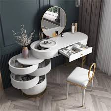 white makeup vanity dressing table with