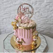 laser cut happy birthday cake topper