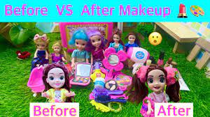 barbie doll makeup game before vs