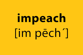 To make a formal statement saying that a public official is guilty of a serious offence in…. Impeachment Origins It Has Nothing To Do With The Peach Emoji Csmonitor Com