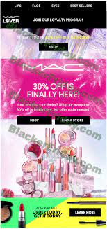 mac cosmetics black friday 2023 ad