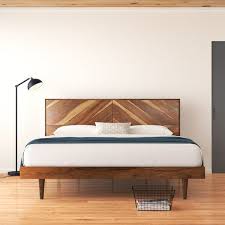 Solid Wood Low Profile Platform Bed