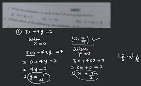 3x 4y 7 Ing Equations