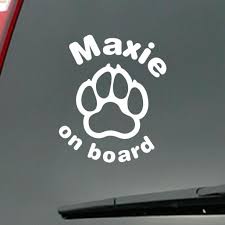 Wall Decals Names Dog On Board 1 Wall
