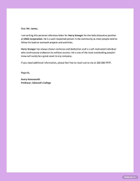 personal reference letter templates