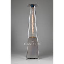 Can accommodate up to a 13kg gas bottle, meaning less frequent gas bottle. Real Flame Pyramid Patio Heater Outdoor 13kw