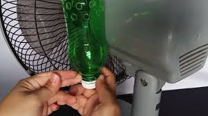 plastic bottle into a diy air conditioner
