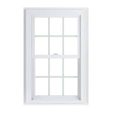 Argon Glass Double Hung White Vinyl Fin