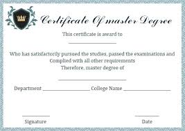 College Graduation Certificate Template Unique Degree