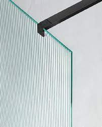 Fluted Shower Glass