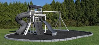 rubber playground mulch rubber swing