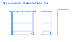 ikea förhöja kitchen cart dimensions
