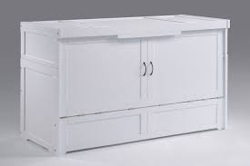 murphy cube 2 cabinet bed white