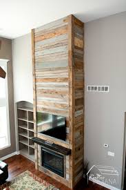 Reclaimed Wood Fireplace Rustic Indiana