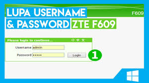 Zte f609 password doesn't work. Mengetahui User Dan Password Zte F609 Youtube