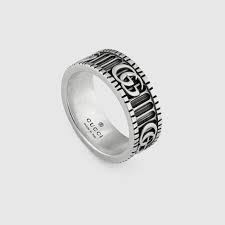 Ring With Double G In Silver
