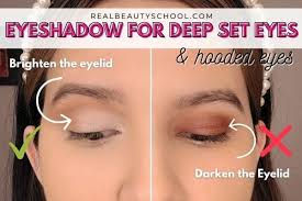 eye makeup for deep set eyes tutorial