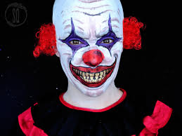evil clown makeup tutorial