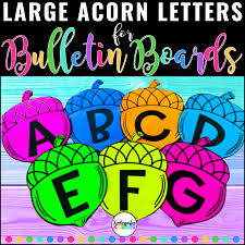 acorn bulletin board letters fall