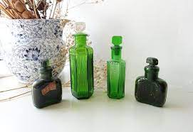 Green Bottle Antique Bottles Vintage