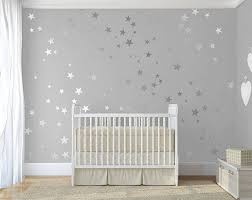 Silver Star Sequin Stickers Wall