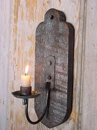 Rustic Wall Candle Holder Sconce