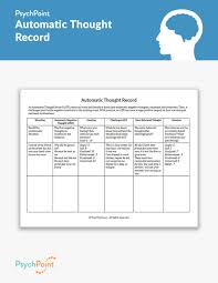 Automatic Thought Record Worksheet Psychpoint