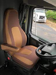 Brown Seat Cover For Semi Truck Volvo