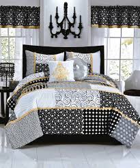 Black White Polka Dot Comforter Set