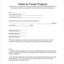 How To Write A Notice To Vacate Property Platte Sunga Zette