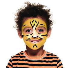 tiger face paint 4 easy guides snazaroo
