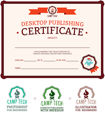Desktop Publishing Certificate Toronto Camp Tech