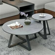 Round Grey Accent Nest Tables