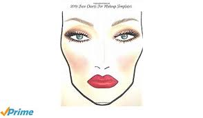 2019 Face Charts For Makeup Templates Matte Cover 2019