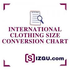 international clothing size conversion