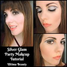 silver glam party makeup tutorial