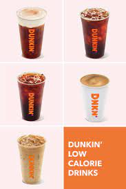 30 dunkin low calorie drinks coffee
