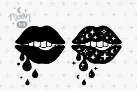 dripping lips svg woman lips svg with