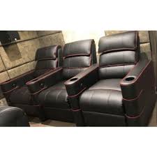three seater reclining leather sofa