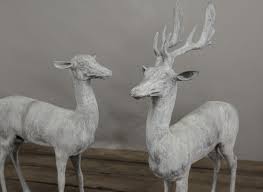 Lead Garden Deer Statues New England