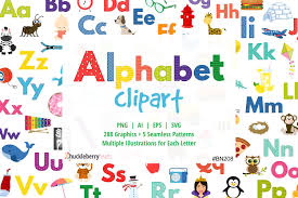 alphabet clipart bundle huckleberry