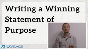 how to write a winning statement of