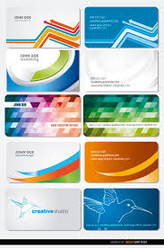Business Presentation Card Designs Vector Free Download