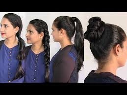 Even the wind and breeze cannot create any disturbances over this particular hairstyle. Easy And Simple Hairstyles In Oily Hair Oiled Hair Hairstyle Youtube
