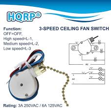 hqrp 3 sd 4 wire ceiling fan pull