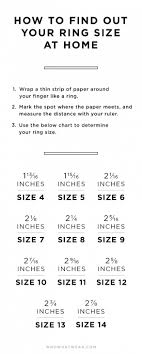 Ring Size Chart How To Measure And Paper Sizer