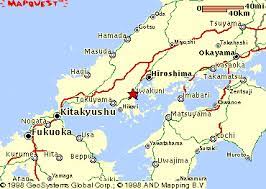 A cheery cartoon map near the station makes it look like an easy walk, but the route is. Map Of Iwakuni Japan Where I Was Born Iwakuni Map Kitakyushu