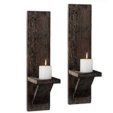 Gray Candle Sconces For